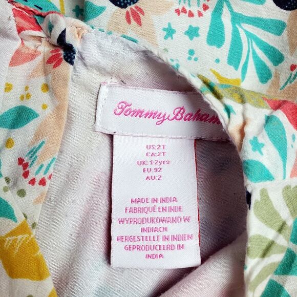 Tommy Bahama Tropical Floral Summer Dress 2T - Picture 3 of 11